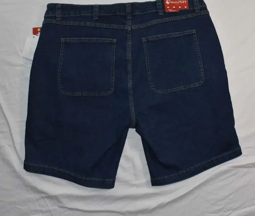 Hallstatt Men's 9-Inch Inseam Stretch Denim Shorts, Vintage Wash, Size 38 (1062)